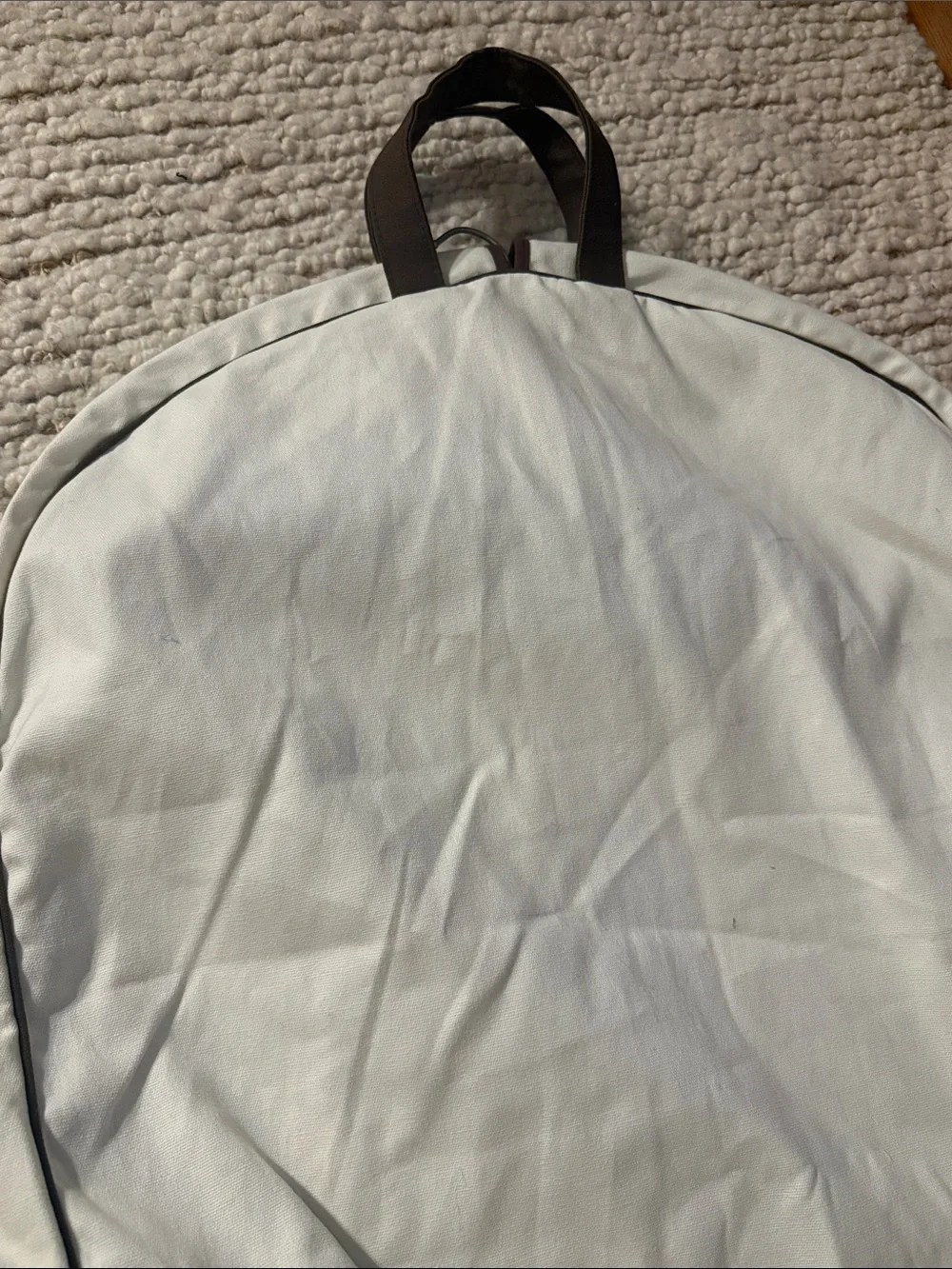 🧡 Hermès Cream Garment Bag Cotton with Hanger